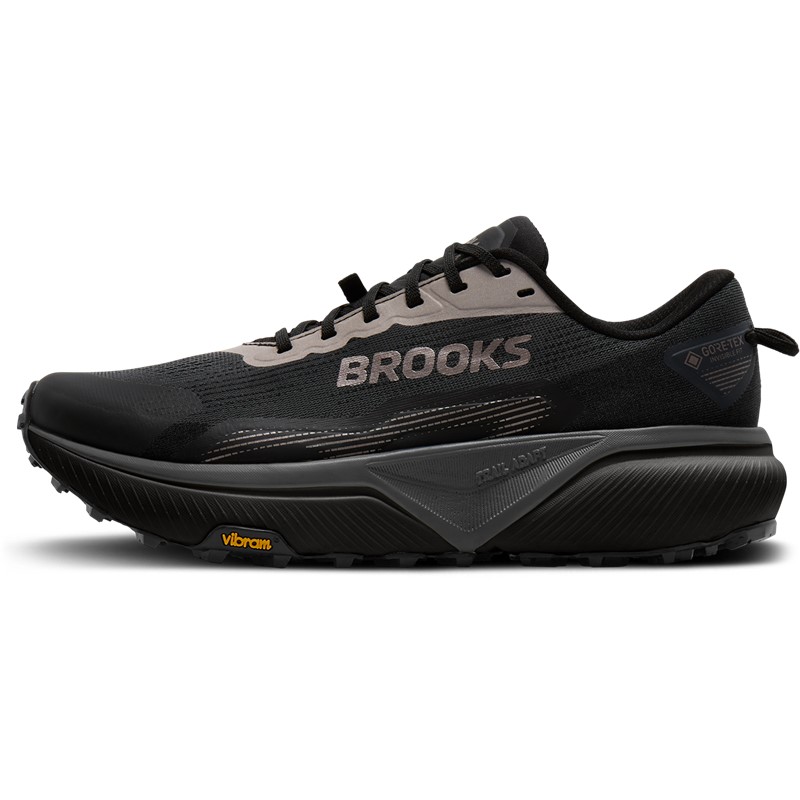 Vodoodporne moške trail superge Brooks Cascadia 20 GTX z blaženjem DNA FLASH v2, tehnologijo TrailAdapt in podplatom Vibram Megagrip za tehnične poti ter mokre razmere.