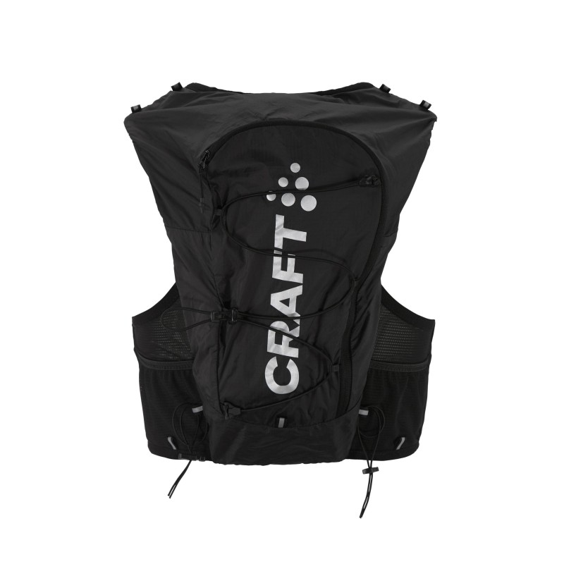 Lahek CRAFT tekaški nahrbtnik s 2x 500 ml plastenkama. Idealen za tek, trail tek in maraton. Vrhunsko prileganje in udobje. Na voljo v AS Sport Outlet.