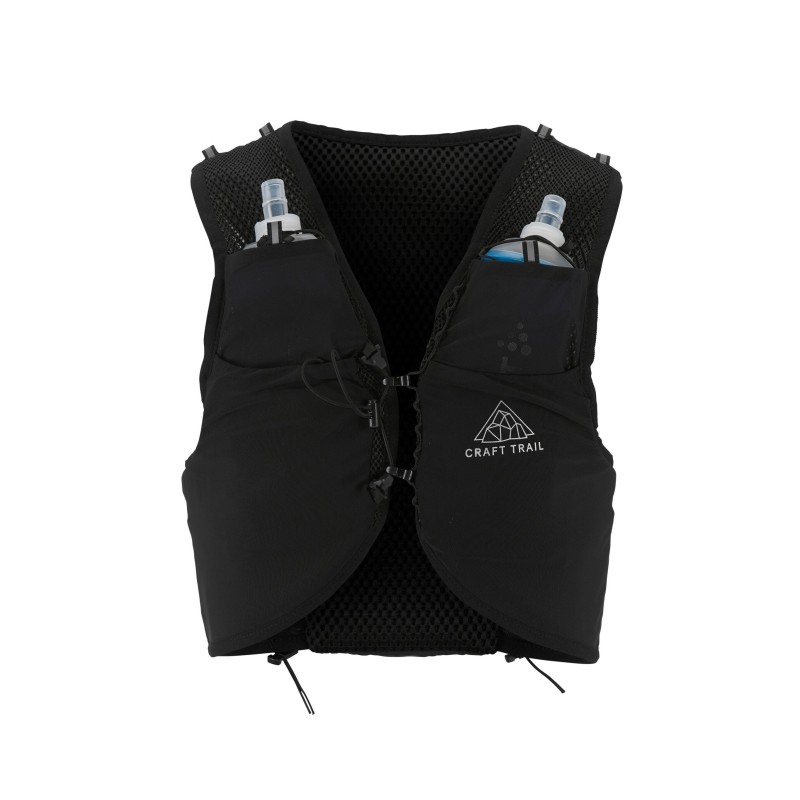 Lahek CRAFT tekaški nahrbtnik s 2x 500 ml plastenkama. Idealen za tek, trail tek in maraton. Vrhunsko prileganje in udobje. Na voljo v AS Sport Outlet.