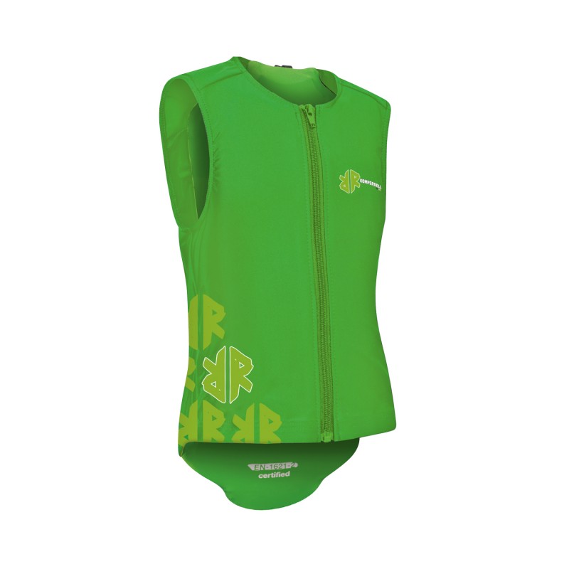 Komperdell Air Vest Green – otroška zaščita za hrbet z najvišjo varnostjo EN 1621. Lahka, prožna in udobna, idealna za smučanje in deskanje. Pralna in odporna na udarce. Nakupuj varno v AS Sport Outlet!
