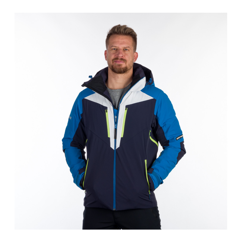 Moška smučarska jakna NORTHFINDER STEPHAN združuje 10K/10K vodoodporno zaščito, izolacijo PrimaLoft® Eco Black in RECCO® varnostni sistem. Popolna izbira za zahtevne smučarje, ki želijo toplino, udobje in varnost v vseh zimskih razmerah.