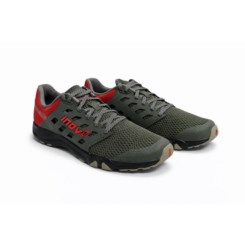 Moške fitness superge INOV8 ALL TRAIN 215 za CrossFit, gym in dvigovanje uteži. Le 215 g, stabilen podplat, Meta-Flex tehnologija in maksimalen oprijem za intenzivne treninge.