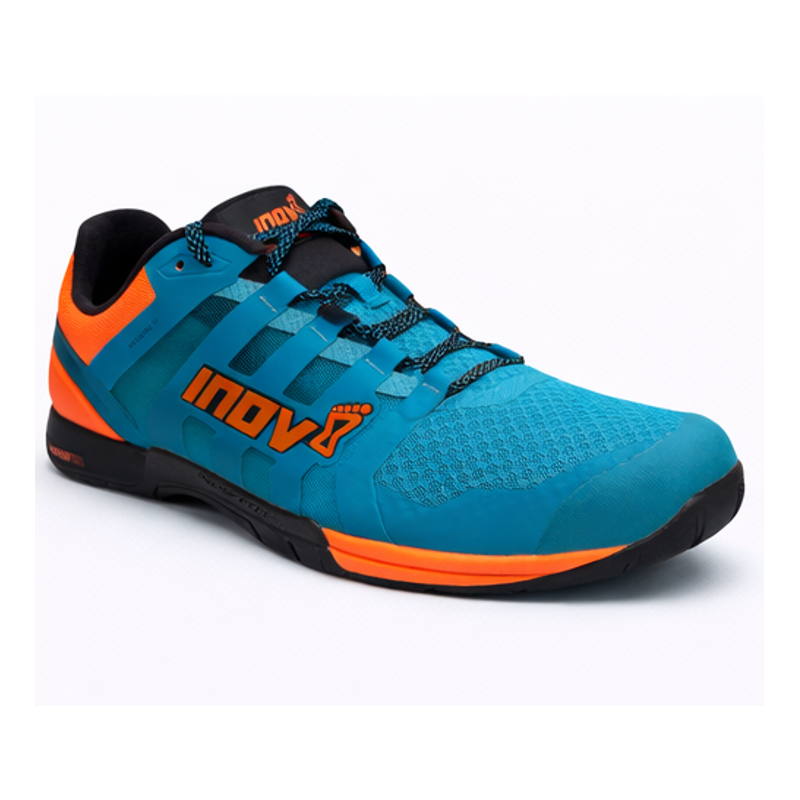Moške fitness superge INOV8 F-LITE 250 KNIT za CrossFit, dvigovanje uteži in funkcionalni trening. Le 250 g, 3 mm drop, stabilen oprijem in zračen knit zgornji del za maksimalno zmogljivost.