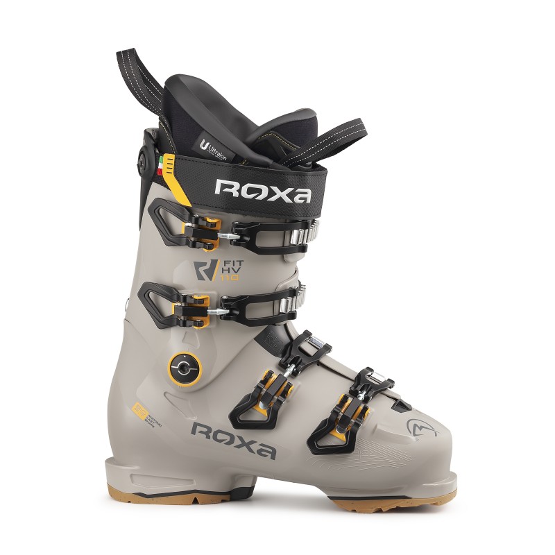 Odkrij moške smučarske čevlje ROXA R/FIT HV 110 – visoka zmogljivost, natančnost in udobje za širše stopalo. Flex 110, BioFit kopito in 4D toplotno oblikovljiv notranji čevelj za popolno prileganje.