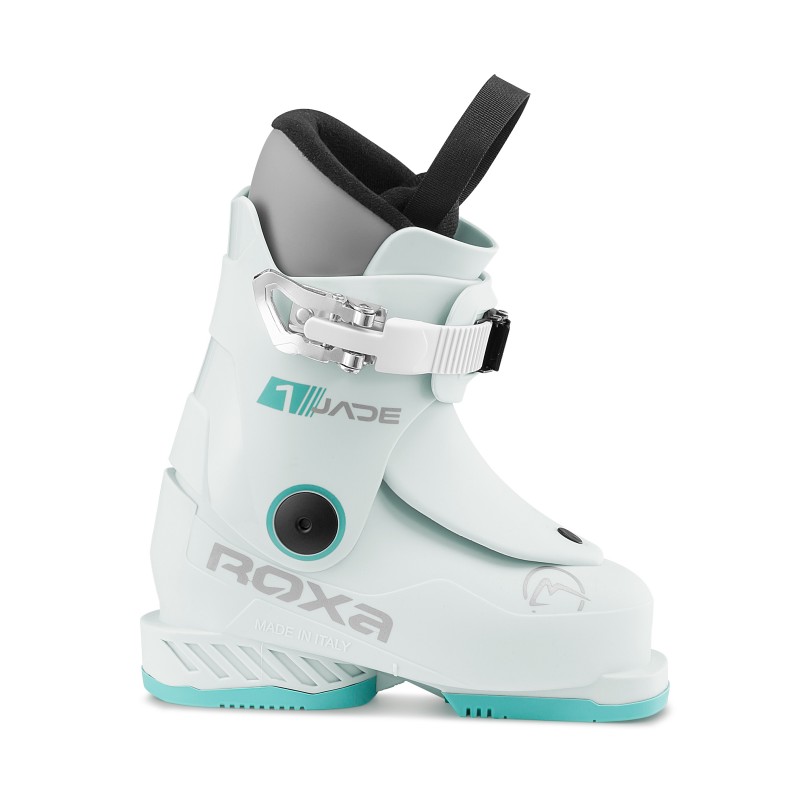 Odkrij ROXA JADE 1 – ALPINE, idealne otroške smučarske čevlje za prve zavoje. Sistem Easy Entry, Junior Comfort Liner, trden Alpine podplat in 102 mm BioFit kopito zagotavljajo udobje, toplino in stabilnost za mlade smučarje.