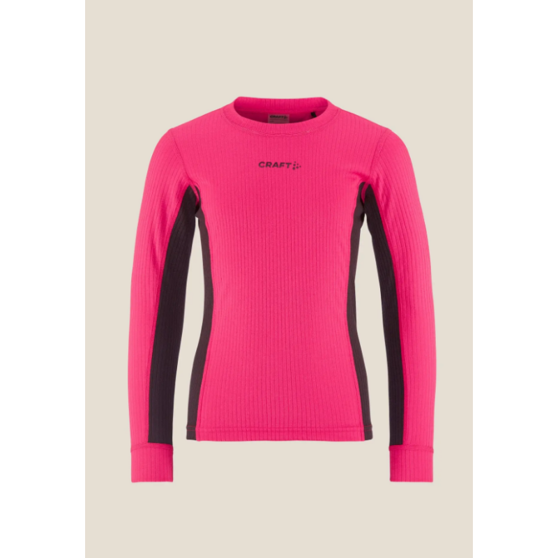 Otroško smučarsko spodnje perilo CRAFT BASELAYER FAME/DK PLUM