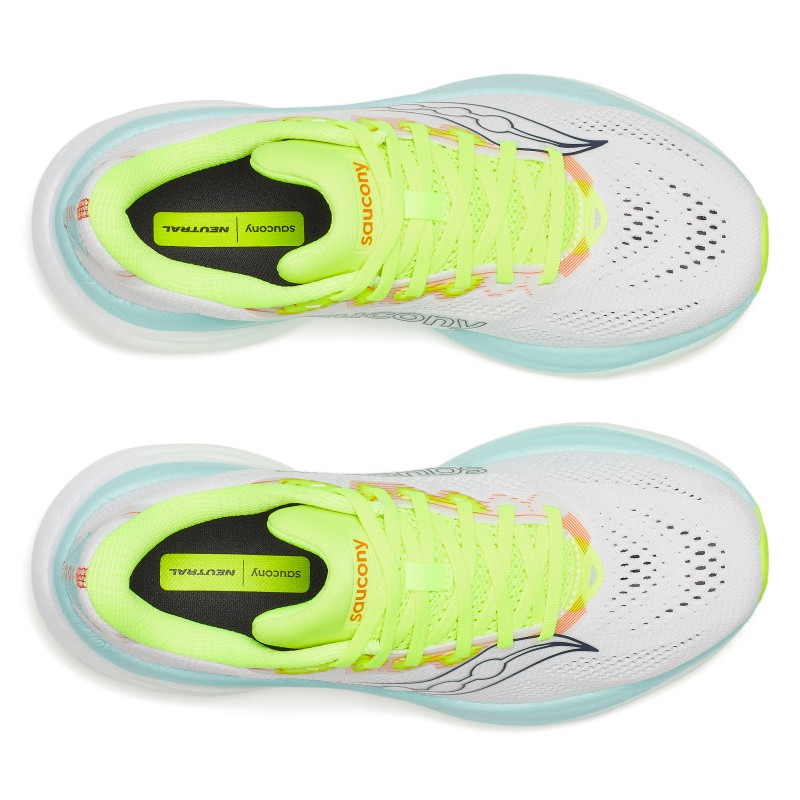 Saucony Ride 19 ženske tekaške superge zagotavljajo vrhunsko blaženje PWRRUN , lahkotnost in odzivnost za vsak tek. Popolna izbira za trening, dolge razdalje in vsakodnevni tek.