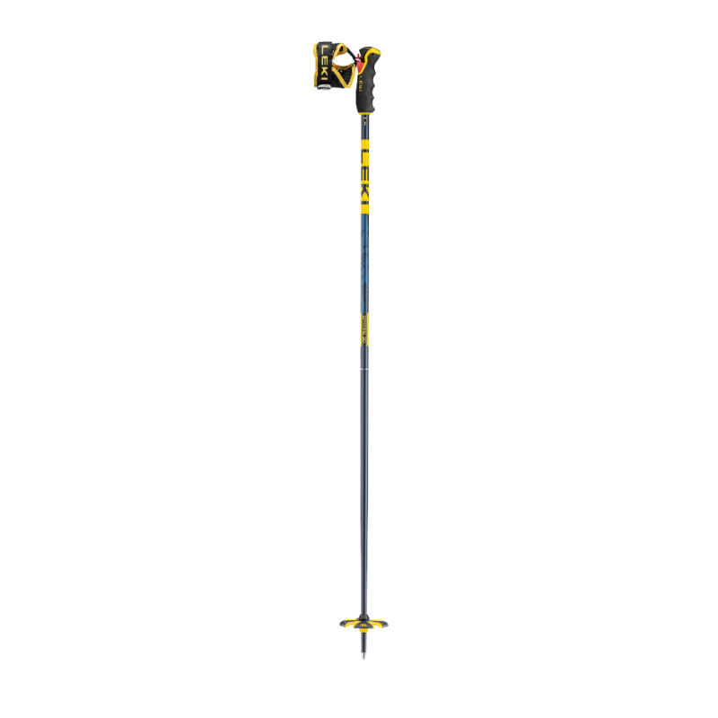 Smučarske palice LEKI Spitfire 3D s kakovostnim aluminijem HTS 6.5, ergonomskim Pro G ročajem in inovativnim Trigger 3D sistemom zagotavljajo popoln nadzor, varnost in udobje pri freeride smučanju.