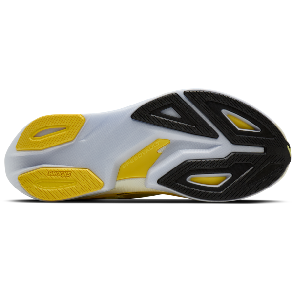 BROOKS Hyperion Max 3 so lahke in odzivne moške tekaške superge z DNA GOLD in DNA FLASH v2 blaženjem ter SpeedVault ploščo. Idealne za tempo teke, intervale in hitre treninge.