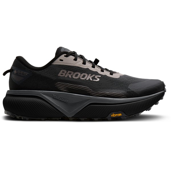 Vodoodporne moške trail superge Brooks Cascadia 20 GTX z blaženjem DNA FLASH v2, tehnologijo TrailAdapt in podplatom Vibram Megagrip za tehnične poti ter mokre razmere.