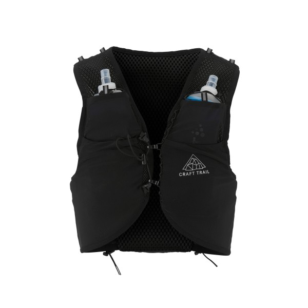 Lahek CRAFT tekaški nahrbtnik s 2x 500 ml plastenkama. Idealen za tek, trail tek in maraton. Vrhunsko prileganje in udobje. Na voljo v AS Sport Outlet.