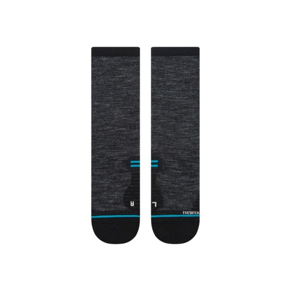 Nogavice STANCE RUN WOOL BLACK M CREW LIGHT