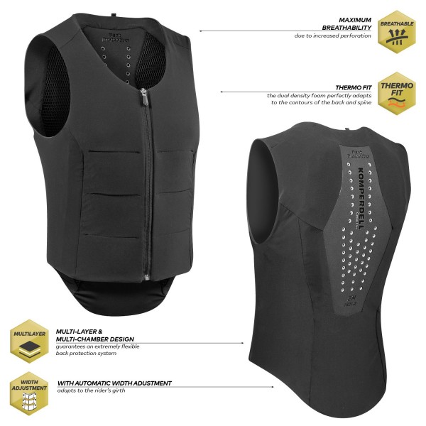 Odkrij vrhunsko zaščito s Komperdell Ballistic Flex Fit – lahko, zračno in ergonomsko prilagojeno zaščito za hrbet. Najvišji varnostni standard EN 1621-2, popolno prileganje in maksimalna svoboda gibanja. Naroči zdaj pri AS Sport Outlet!