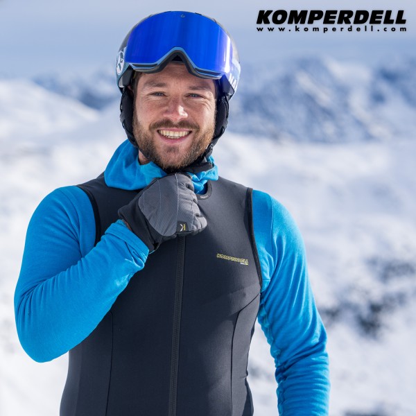 Odkrij izjemno lahko in zračno moško zaščito za hrbet KOMPERDELL Air Vest Light v črno-rumeni barvi. Večplastna Cross Flex zaščita, popolna svoboda gibanja in najvišja varnost po EN 1621-2. Idealna izbira za smučanje, kolesarjenje ali deskanje.