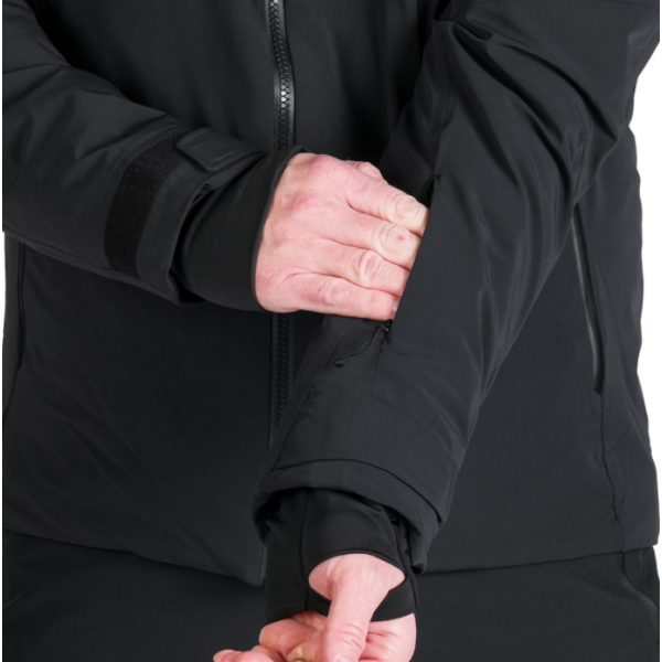Moška smučarska jakna NORTHFINDER VALERIO ponuja 10K/10K vodoodporno zaščito, toplo izolacijo PrimaLoft® Eco Black in PFC-free obdelavo. Snežni pas, snemljiva 3D kapuca in vodoodporne YKK® zadrge za brezskrbne dni na snegu.