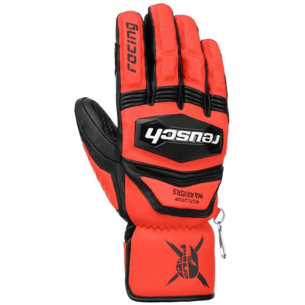 Reusch Worldcup Warrior SC – profesionalne moške smučarske rokavice z zaščito členkov, usnjenim oprijemom in PrimaLoft® Gold izolacijo. Popolne za ekstremno smučanje!