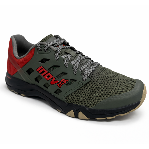 Moške fitness superge INOV8 ALL TRAIN 215 za CrossFit, gym in dvigovanje uteži. Le 215 g, stabilen podplat, Meta-Flex tehnologija in maksimalen oprijem za intenzivne treninge.