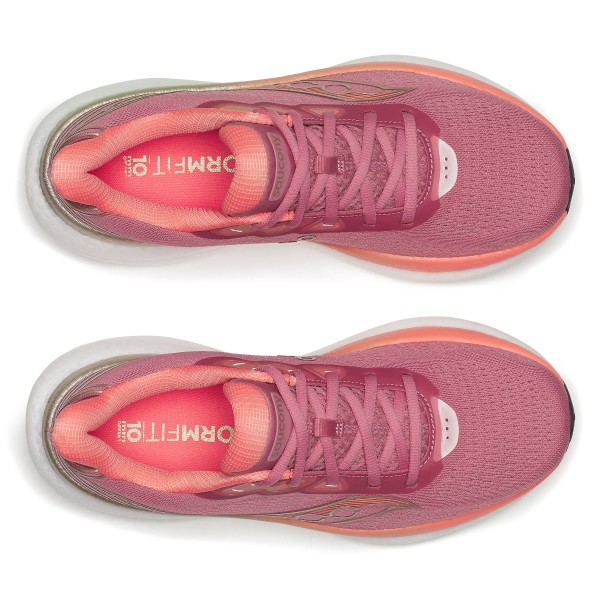 Odkrij ženske tekaške superge Saucony Triumph 23 z vrhunskim blaženjem PWRRUN PB, lahkotnim občutkom in izjemnim udobjem za dolge teke in vsakodnevne treninge. Zaženi svoj najboljši tek!
