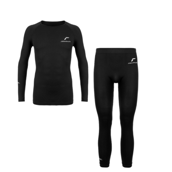 Reusch Underwear Set Warm črn – brezšivno termo spodnje perilo, ki ohranja toploto, odvaja vlago in nudi maksimalno svobodo gibanja. Idealno kot baza za zimske aktivnosti.