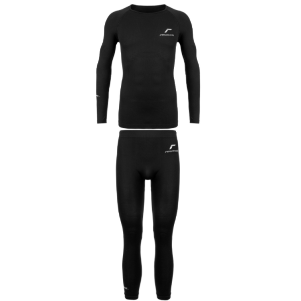 Reusch Underwear Set Warm črn – brezšivno termo spodnje perilo, ki ohranja toploto, odvaja vlago in nudi maksimalno svobodo gibanja. Idealno kot baza za zimske aktivnosti.