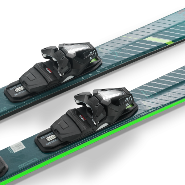 Vsestranske karving smuči Elan Primetime 33 25/26 s profilom Amphibio, tehnologijo PowerMatch in pripadajočimi vezmi EM 11.0 GW Fusion X.
