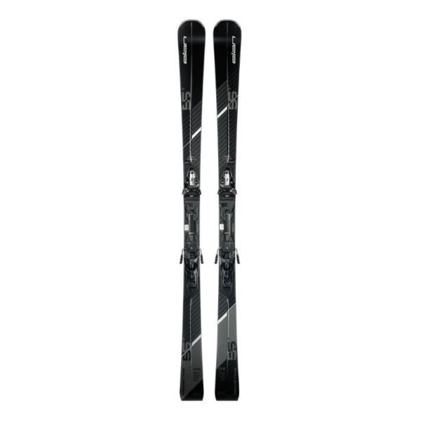 Vrhunske karving smuči Elan Primetime 55 Black Edition z ojačitvami Dual Ti in UD Carbon ter pripadajočimi vezmi EMX 12.0 GW Fusion X.