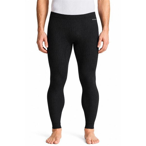 Originalne moške funkcionalne dolge pajkice CRAFT Active Extreme X Pants M Black v črni barvi. Visoko funkcionalen prvi sloj s tehnologijo Coolmax® Air, recikliranim poliestrom SEAQUAL™, posebno kanalsko pleteno strukturo, mrežastimi vložki v predelu mednožja in ravnimi šivi Flatlock. Gramatura 120 g/m². Primerne za tek, tek na smučeh, smučanje, kolesarjenje in intenzivne športne aktivnosti v hladnejšem vremenu.