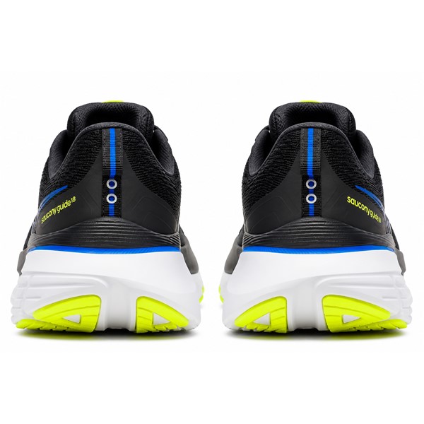 Stabilne in maksimalno udobne moške tekaške superge Saucony Guide 18 s CenterPath tehnologijo, PWRRUN blaženjem in PWRRUN  vložkom za vsakodnevne cestne teke.