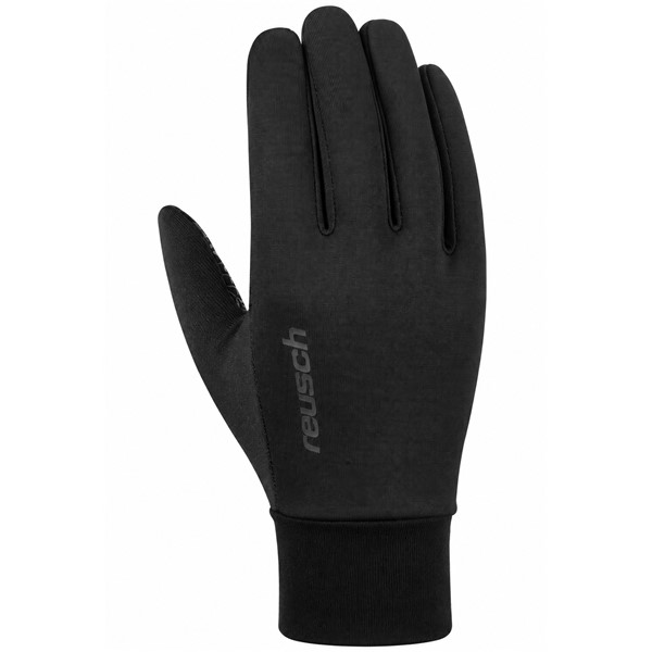 Multifunkcijske rokavice REUSCH ASHTON TOUCH-TEC™ v črni barvi BLACK iz lahkega in zračnega materiala Micro Fleece, s tehnologijo TOUCH-TEC™ na palcu in kazalcu, silikonskim potiskom na dlani za izboljšan oprijem ter oprijeto zapestno manšeto Tight Cuff. Primerne za pohodništvo, tek, nordijsko hojo, sprehode in vsakodnevno uporabo.