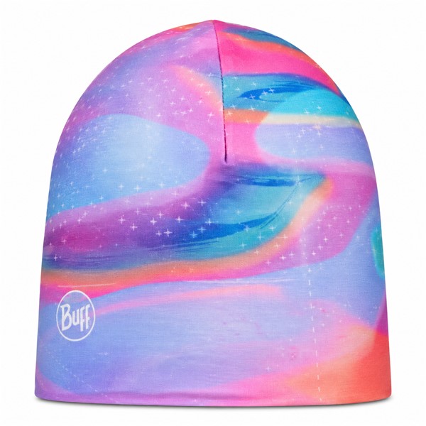 Originalna otroška kapa BUFF® Polar EcoStretch Beanie Semva Tulip Pink s privlačnim rožnatim vzorcem. Obojestranska konstrukcija, mehka flisasta podloga, visoka toplotna izolacija in reciklirani materiali. Primerna za smučanje, sankanje, igro na snegu, pohodništvo, zimske sprehode in vsakodnevno uporabo.