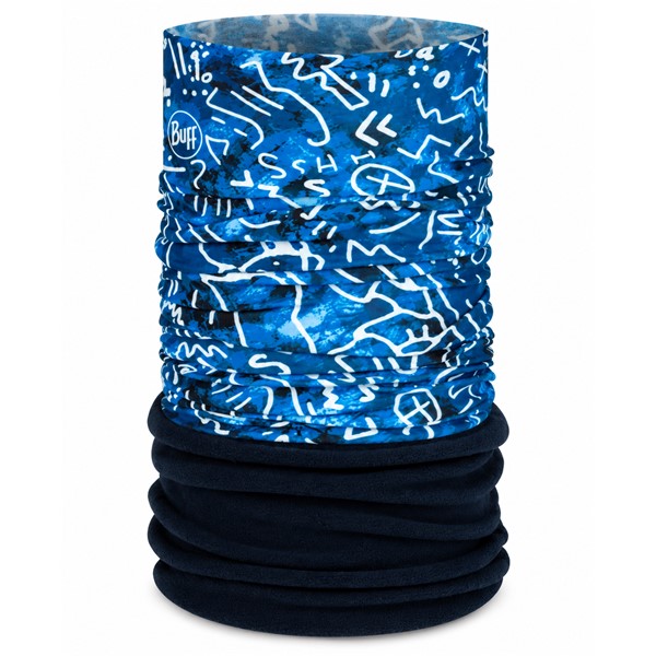 Originalna otroška večnamenska tuba BUFF® Polar Tivat Blue s toplim polarnim flisom, mehko strukturo in štirismerno raztegljivostjo. Primerna za smučanje, sankanje, igro na snegu, zimske sprehode in vsakodnevno zaščito vratu pred hladom.