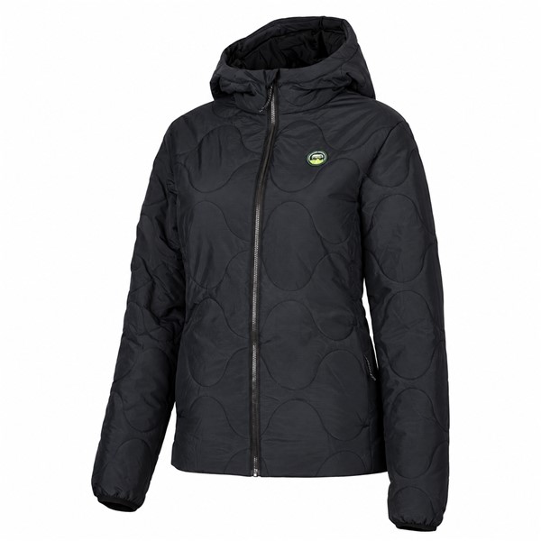 Ženska jakna ELAN DEMO W PADDED JACKET je lahka izolirana športna jakna s sintetičnim polnilom ALTO iz recikliranih materialov. Zunanji material iz 100 % najlona ima vodoodbojno površinsko obdelavo, ki pomaga ščititi pred rahlim dežjem in sneženjem. Jakna ima dva stranska žepa in nastavljiv spodnji rob. Primerna je za vsakodnevno uporabo, sprehode, potovanja in aktivnosti na prostem.