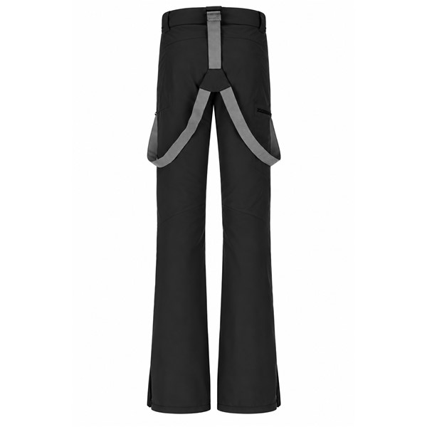 Ženske smučarske hlače 2117 KABO BLACK z vodnim stolpcem 15.000 mm in zračnostjo 15.000 g/m²/24 h. Membrana Tritech, izolacija ALTO Wool z 30 % volne in 70 % recikliranega poliestra, raztegljiv material s 45 % recikliranega poliestra, odstranljive naramnice, nastavljiv pas in notranje snežne gamaše zagotavljajo toploto, zaščito in udobje med smučanjem.