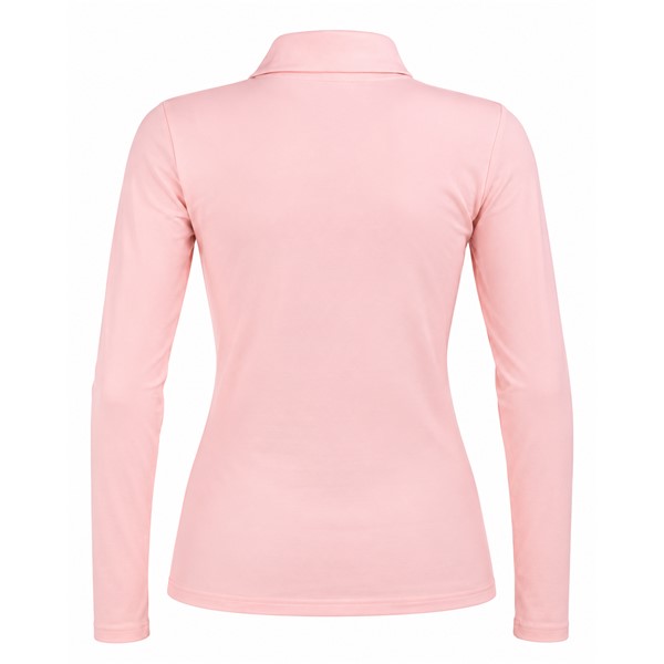 Ženski smučarski puli REUSCH PREMIUM PINK v elegantni puder roza barvi. Mehak material iz 95 % bombaža in 5 % elastana, udoben višji ovratnik in praktična kratka zadrga zagotavljajo prijetno toploto, svobodo gibanja ter vsestransko uporabnost pri smučanju in v prostem času.
