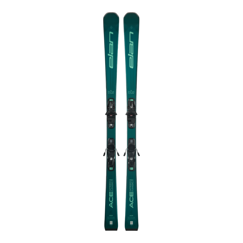 Ženske smuči Elan Ace Speed Magic Pro W (25/26) združujejo moč, udobje in eleganco. Lažja konstrukcija z eno plastjo titanala omogoča vrhunsko vodljivost, natančne zavoje in celodnevni užitek na urejenih progah.