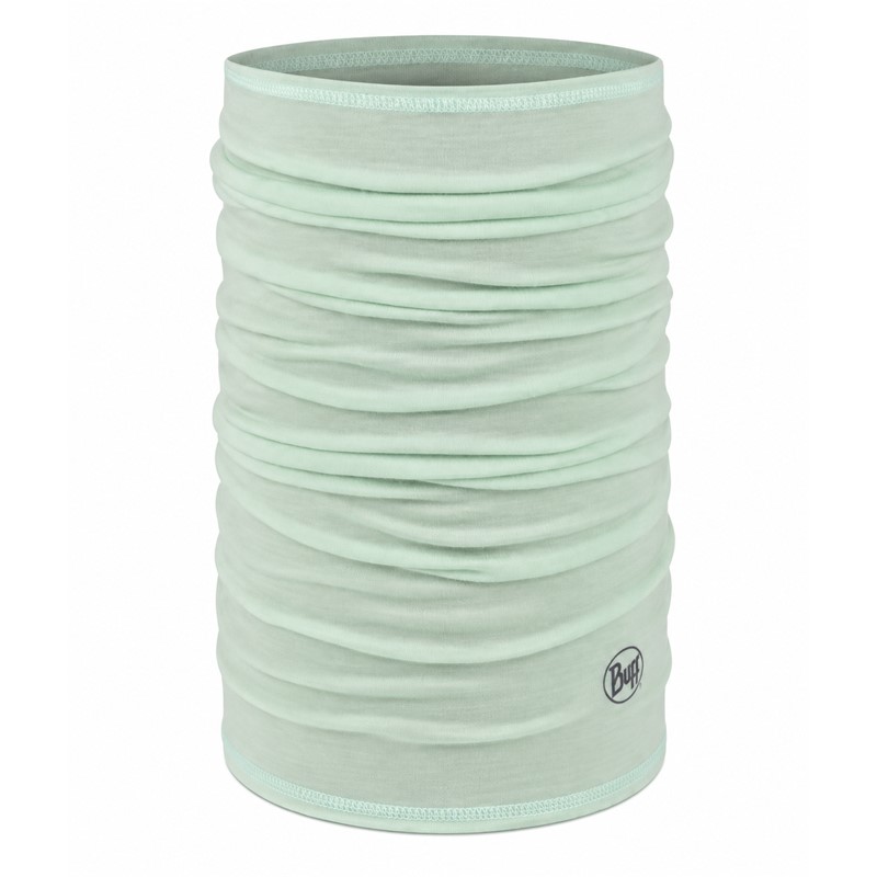 Lahka večnamenska tuba BUFF® Merino Lightweight Solid Seagrove Green iz 100 % naravne merino volne za pohodništvo, kolesarjenje, športne aktivnosti in vsakodnevno uporabo v hladnejšem vremenu.