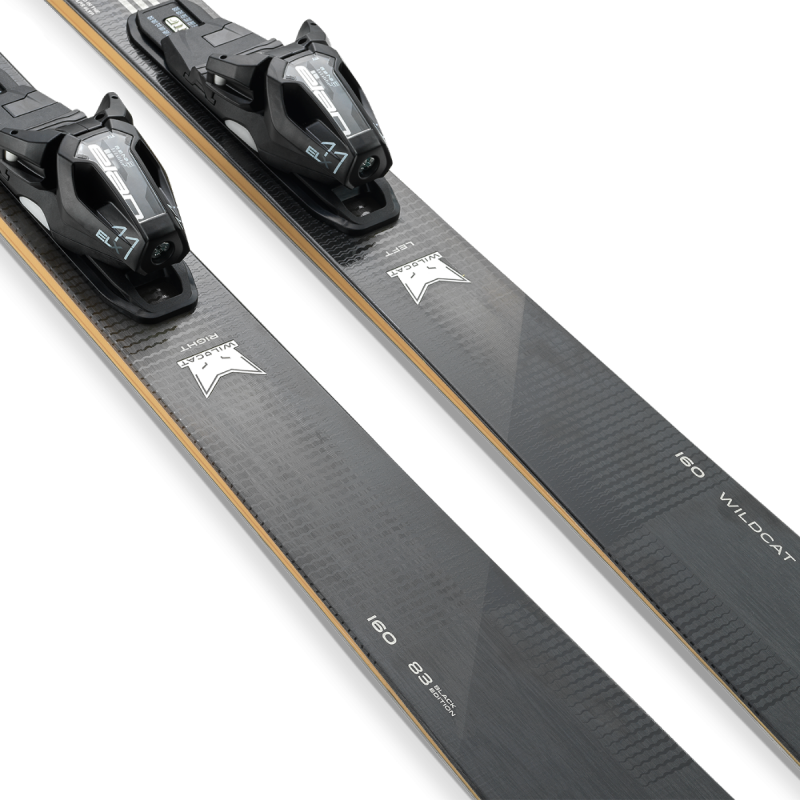 Elan Wildcat 83 Black Edition – ekskluzivne ženske smuči s karbonsko in titanlovo konstrukcijo za vrhunsko stabilnost, natančnost in slog. AS Sport Outlet.
