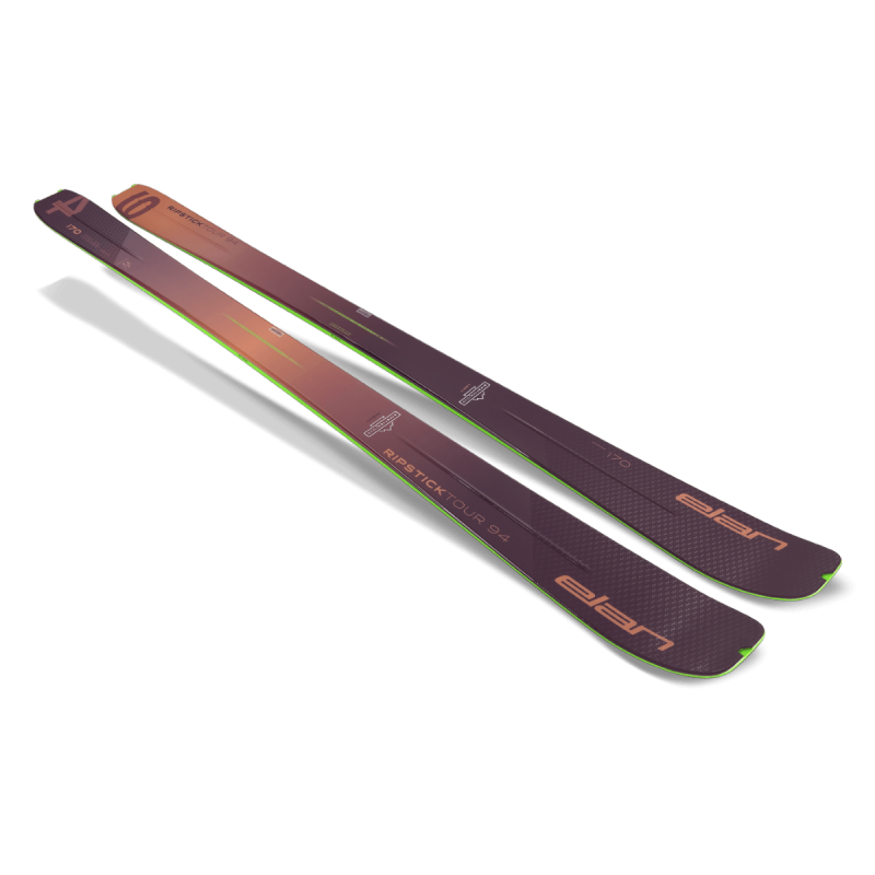 Elan Ripstick Tour 94 W so turne smuči, zasnovane za smučarke, ki iščejo popolno kombinacijo lahkosti in zmogljivosti v celcu in na težjih terenih. Z širino 94 mm nudijo odlično plovnost in stabilnot.