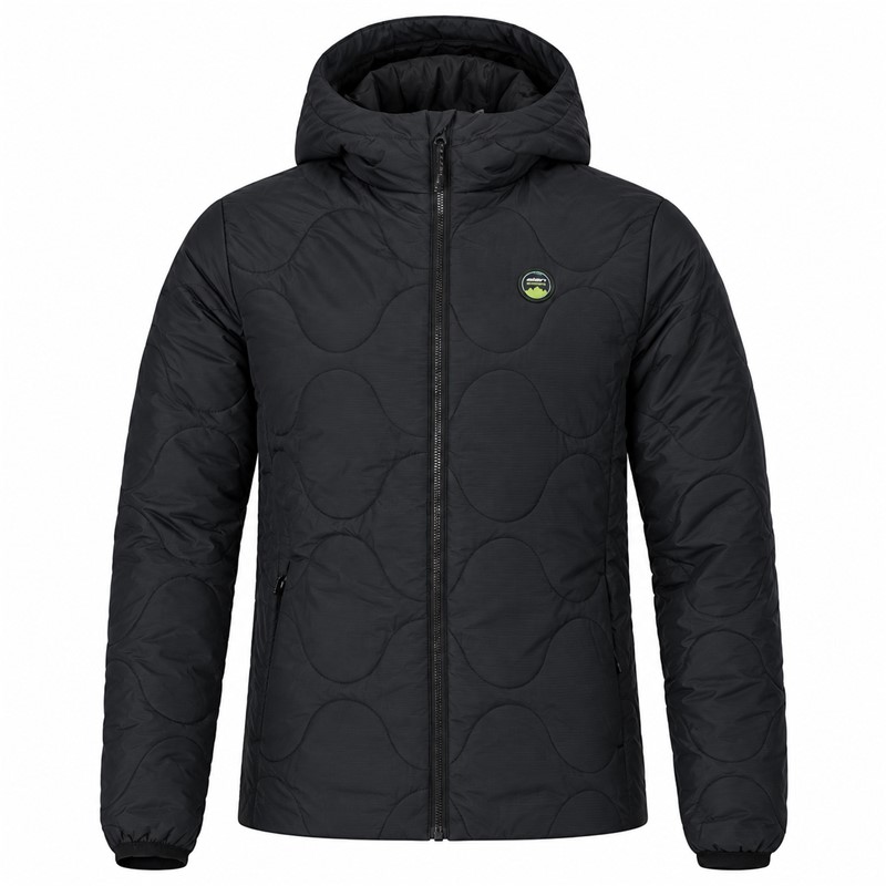 Moška jakna ELAN DEMO MENS PADDED JACKET s sintetično izolacijo ALTO in trpežno najlonsko zunanjo tkanino. Vodoodbojna obdelava DWR zagotavlja zaščito pred rahlim dežjem in sneženjem. Jakna ima dva stranska žepa in nastavljiv spodnji rob. Primerna je za vsakodnevno uporabo, sprehode, potovanja, prosti čas in druge zimske aktivnosti.
