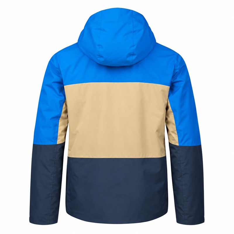 Moška smučarska jakna HALTI MELVIK Electric Blue Lemonade v atraktivni modro-rumeni barvni kombinaciji. Membrana DrymaxX® LN 4-Way Stretch zagotavlja vodni stolpec 15.000 mm in zračnost 15.000 g/m²/24 h. Jakna ima izolacijo Microtherm® Dynamic 60 g, popolnoma lepljene šive, prezračevanje pod pazduhami, fiksno snežno manšeto, vodoodbojne zadrge, nastavljivo kapuco in praktične žepe za smučarsko opremo.