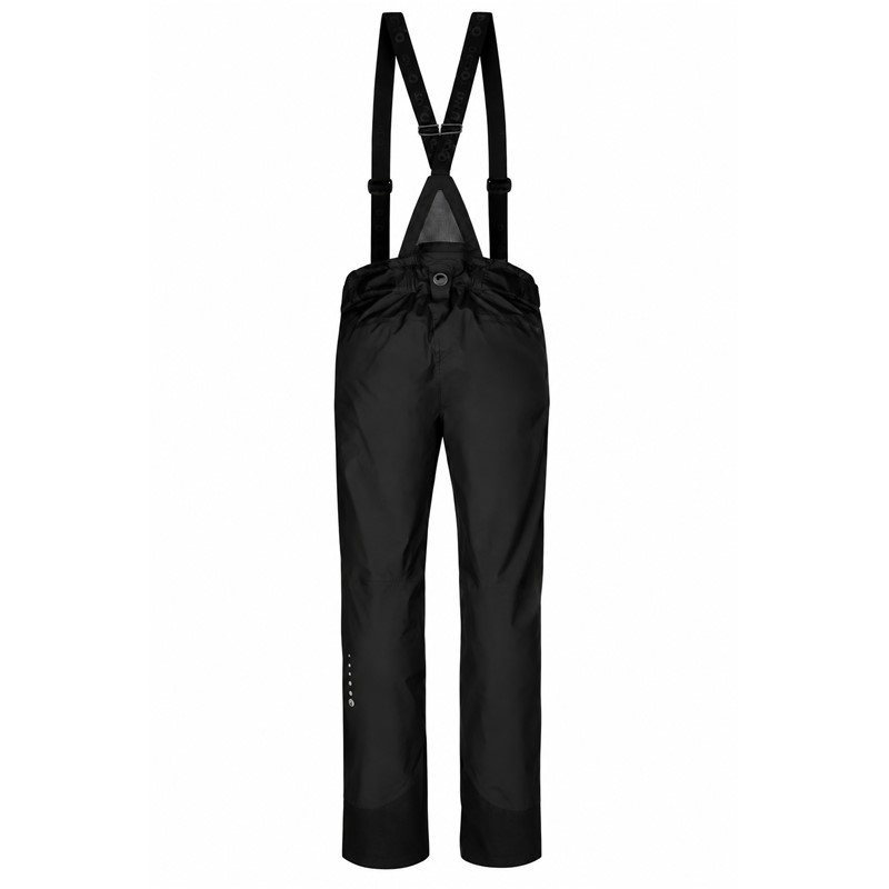 Moške smučarske hlače HALTI Vertica DX Black v klasični črni barvi P99 Black. Napredni material DrymaxX 4-Way Ultra Stretch zagotavlja vodni stolpec 20.000 mm in zračnost 20.000 g/m²/24 h. Izolacija PrimaLoft Silver poskrbi za toplotno zaščito, prezračevalne zadrge na stegnih pa omogočajo dodatno uravnavanje temperature. Hlače imajo popolnoma lepljene šive, snemljive naramnice, nastavljiv pas, žepe z zadrgo in notranje snežne gamaše.