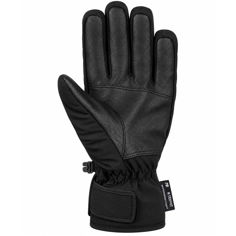 Moške smučarske rokavice REUSCH SKI RACE VC R-TEX® XT v črno-beli barvni kombinaciji. Nepremočljiva in zračna membrana R-TEX® XT, sintetična izolacija R-LOFT™, dlan Quantum PU, mehka zaščita členkov in prstov, podloga MicroActive ter nastavljivo zapenjanje na ježka zagotavljajo toploto, udobje in športen videz med smučanjem.