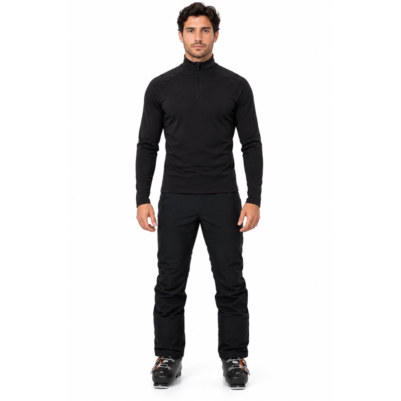 Moški bombažni smučarski puli REUSCH TED BLACK v elegantni črni barvi. Material iz 95 % bombaža in 5 % elastana, visok ovratnik ter praktična kratka zadrga zagotavljajo mehkobo, udobje in svobodo gibanja pri rekreativnem smučanju ter drugih zimskih aktivnostih.