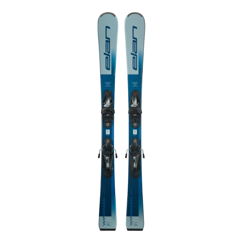 Otroške smuči Elan RC Wingman 2025/26 – popolne za prve prave karving zavoje! Lahke, prožne in stabilne smuči z leseno sredico za hitro napredovanje in neskončno zabavo na snegu. AS Sport Outlet.