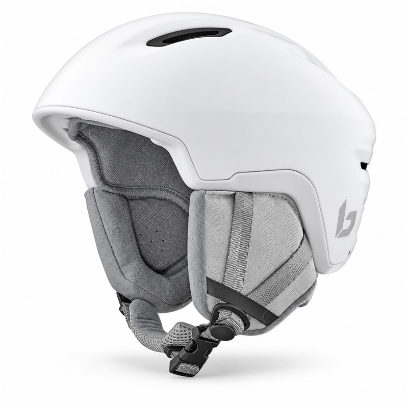Smučarska čelada BOLLÉ ATMOS PURE v elegantni mat beli barvi WHITE MATTE. Lahka konstrukcija In-Mold, zaščitna tehnologija AViD Progressive EPS, sistem Click-To-Fit™, devet pasivnih prezračevalnih odprtin, 3D ušesne blazinice in odstranljiva notranja podloga zagotavljajo udobje, zaščitno funkcionalnost in sodoben športni videz.