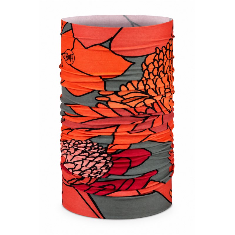 Originalna večnamenska tuba BUFF® CoolNet UV® Aramay Poppy z atraktivnim rdečim vzorcem. Lahka in raztegljiva tkanina CoolNet UV® s 95 % recikliranih materialov, zaščito UPF 50 in učinkovitim odvajanjem vlage. Primerna za tek, pohodništvo, kolesarjenje, ribolov, potovanja in poletne športne aktivnosti.