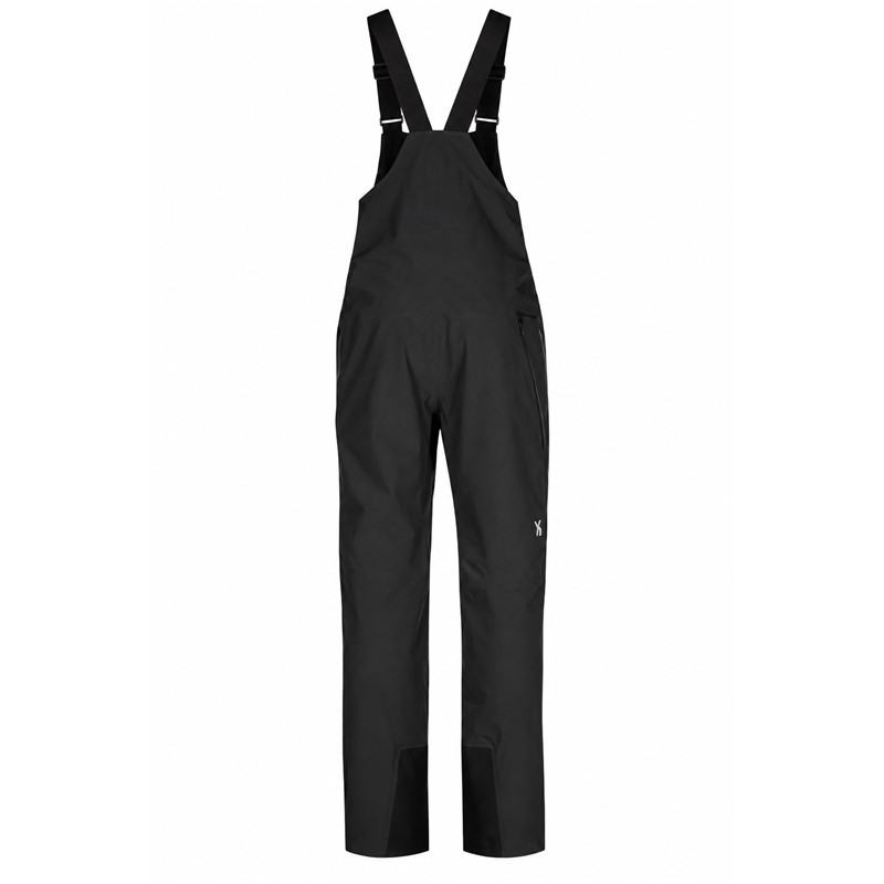 Unisex smučarske hlače HALTI Rizle 3L DX Black v klasični črni barvi P99 Black. Napredna trislojna membrana DrymaxX Nano zagotavlja vodni stolpec 25.000 mm in zračnost 20.000 g/m²/24 h. Hlače imajo visok oprsnik, nastavljive naramnice, dvosmerno sprednjo zadrgo, prezračevanje, prostorne žepe, anatomsko oblikovana kolena, ojačitve Stretch Cordura in notranje snežne gamaše.