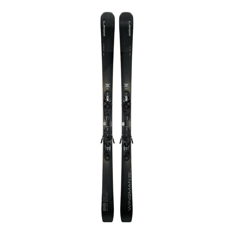 Smuči Elan Wingman 86 Black Edition (25/26) združujejo karbonsko in titanalno moč za vrhunsko stabilnost, odzivnost in natančnost. Ustvarjene za zahtevne smučarje, ki želijo popolno zmogljivost in prestižen videz.
