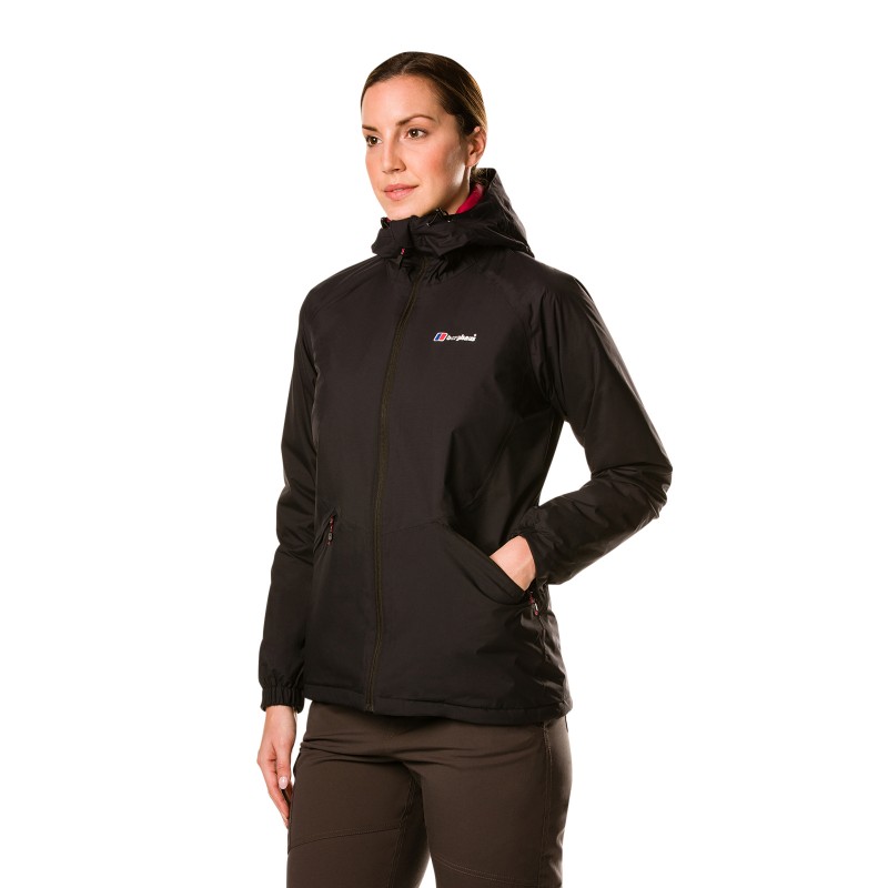 Berghaus Hydroloft ženska jakna je visokokakovostna jakna, ki uporablja tehnologijo Hydroshell za vodoodpornost in zračnost. Podložena je, kar zagotavlja dodatno toploto in udobje.