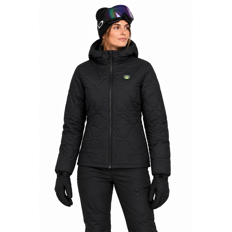 Ženska jakna ELAN DEMO W PADDED JACKET je lahka izolirana športna jakna s sintetičnim polnilom ALTO iz recikliranih materialov. Zunanji material iz 100 % najlona ima vodoodbojno površinsko obdelavo, ki pomaga ščititi pred rahlim dežjem in sneženjem. Jakna ima dva stranska žepa in nastavljiv spodnji rob. Primerna je za vsakodnevno uporabo, sprehode, potovanja in aktivnosti na prostem.